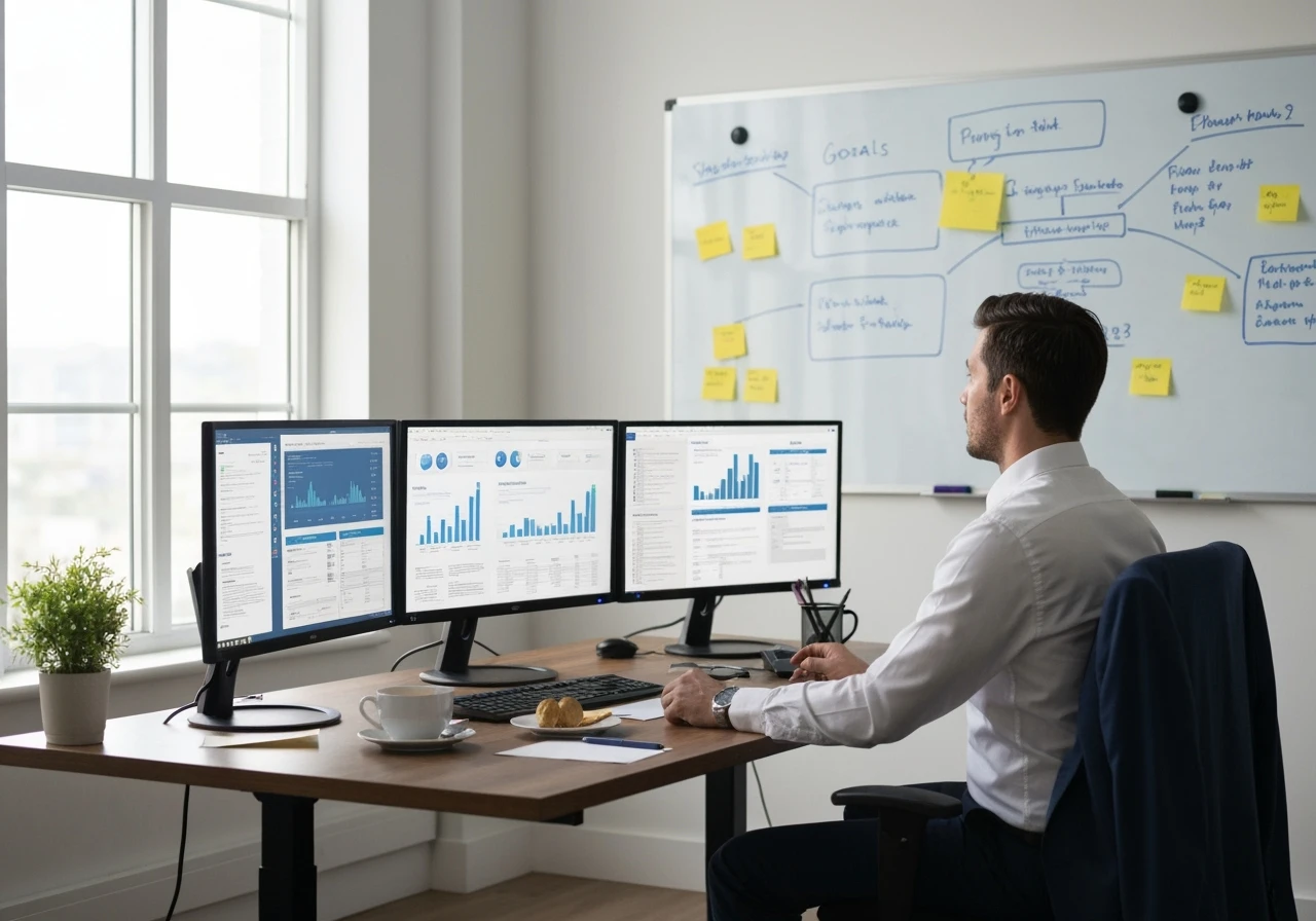 CEO productivity illustration